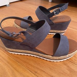 Denim Blue Wedges.